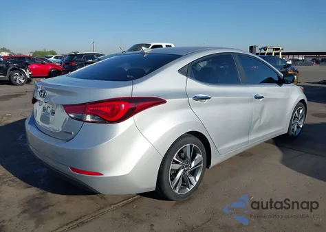 2014 Hyundai Elantra Limited from USA, damaged, VIN KMHDH4AE7EU084311